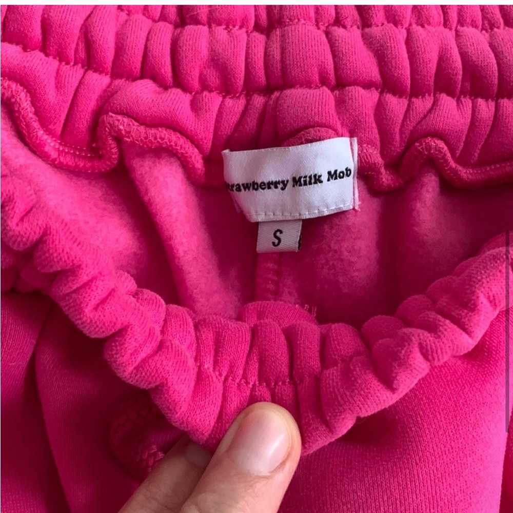 Strawberry Milk Mob - HOT PINK Cropped Zip and Short - Picture 5 of 9